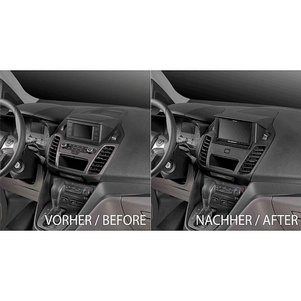 2-DIN Paneel Ford Transit Connect / Tourneo Connect Kleur: Zwart (METRA) 2-DIN Paneel Ford Transit Connect / Tourneo Connect Kleur: Zwart (METRA)