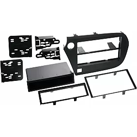 2-DIN Paneel Honda Insight (ZE2)  2009-2013 Kleur: Zwart (METRA)