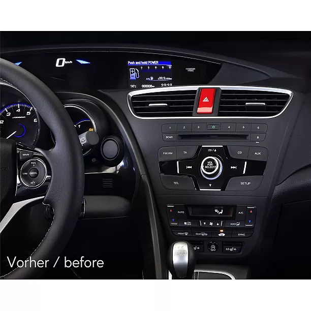 2-DIN Paneel Honda Civic | 2012-2019 | Kleur: Zwart 2-DIN Paneel Honda Civic | 2012-2019 | Kleur: Zwart