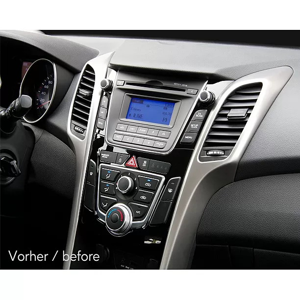 2-DIN Paneel Hyundai i30 (GD/GDH) 2012-2016 Kleur: Piano Zwart 2-DIN Paneel Hyundai i30 (GD/GDH) 2012-2016 Kleur: Piano Zwart