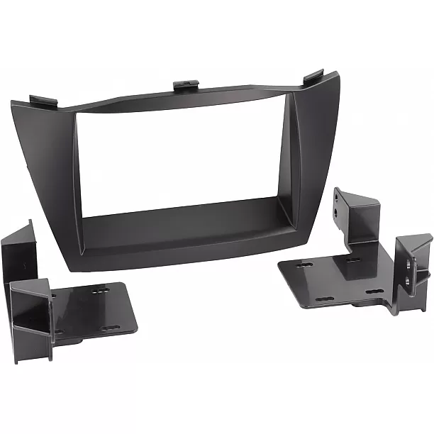 2-DIN Paneel Hyundai ix35 (LM) 2010-2013 - Kleur: Zwart