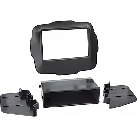 2-DIN Paneel Jeep Renegade 2014-2023  Kleur: Zwart