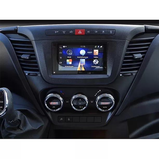 2-DIN Paneel Iveco Daily 2014-2024 Kleur: Zwart