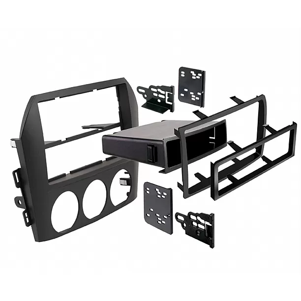 2-DIN Paneel Mazda MX-5 (NC) 2005-2009  / Miata US Model 2005-2008 | Kleur: Zwart (METRA)