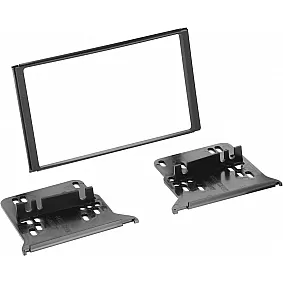 2-DIN Paneel Kia Sorento (JC (JC)  2006-2009 Kleur: Zwart (METRA)
