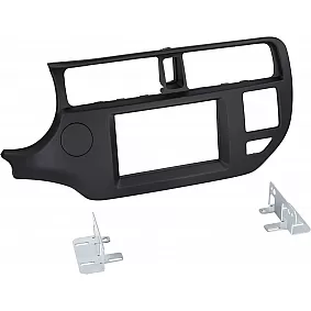 2-DIN Paneel Kia Rio (UB)  2011-2015  Kleur: Zwart
