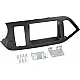 2-DIN Paneel Kia Picanto (TA) 2011-2017  Kleur: Zwart