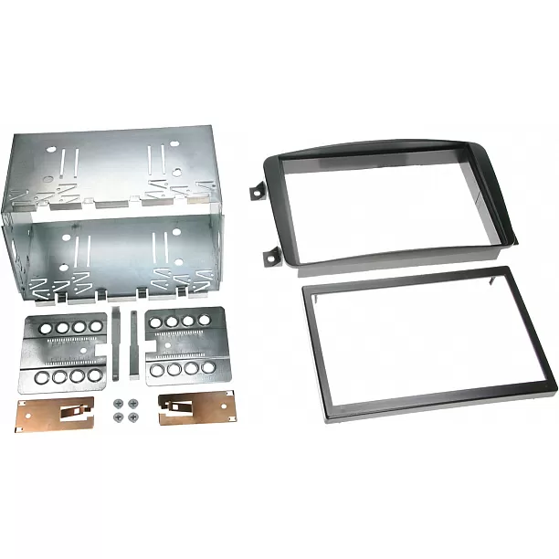 2-DIN Paneel Mercedes Benz C-Klasse/ CLK-Klasse/ G-Klasse/ Vito/ Viano - Kleur: Zwart 2-DIN Paneel Mercedes Benz C-Klasse/ CLK-Klasse/ G-Klasse/ Vito/ Viano - Kleur: Zwart