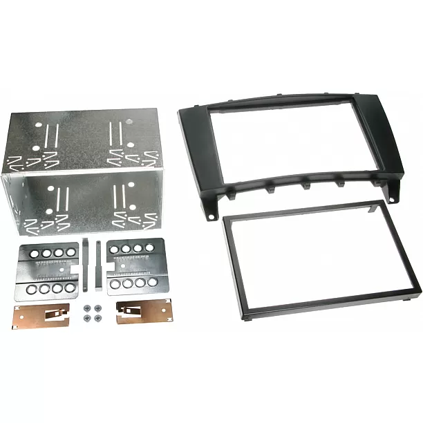 2-DIN Paneel Mercedes Benz C-Klasse (W203)(S203)(cl203) / CLC (CL203) G-klasse (W463) Kleur: Zwart 2-DIN Paneel Mercedes Benz C-Klasse (W203)(S203)(cl203) / CLC (CL203) G-klasse (W463) Kleur: Zwart