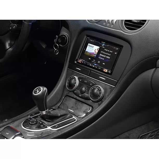 2-DIN Paneel Mercedes Benz SL-Klasse R230 2005-2011 Kleur: Zwart 2-DIN Paneel Mercedes Benz SL-Klasse R230 2005-2011 Kleur: Zwart