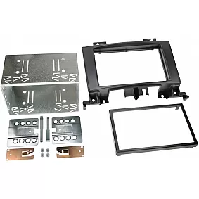 2-DIN Paneel Mercedes Benz Sprinter (W906) - Volkswagen CrafterI (2EC/2EK/2F)  Kleur: Zwart