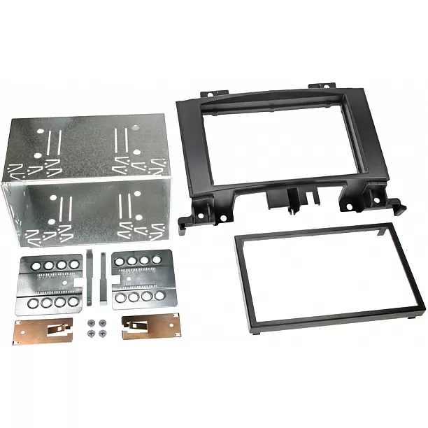 2-DIN Paneel Mercedes Benz Sprinter (W906) - Volkswagen CrafterI (2EC/2EK/2F)  Kleur: Zwart