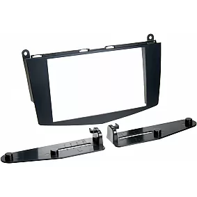 2-DIN Paneel Mercedes Benz C-Klasse (W204) (S204) 2007-2011 Kleur: Zwart