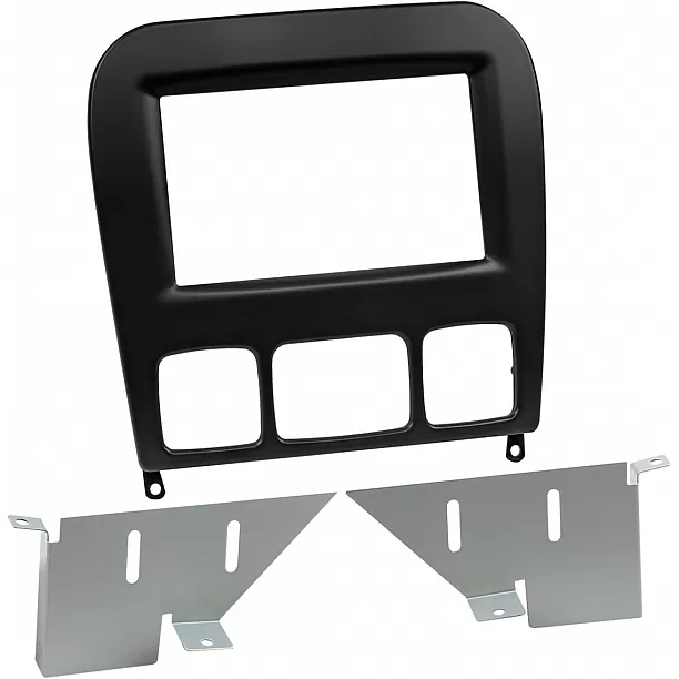 2-DIN Paneel Mercedes Benz S-Klasse (W220) 1998-2005 Kleur: Zwart 2-DIN Paneel Mercedes Benz S-Klasse (W220) 1998-2005 Kleur: Zwart
