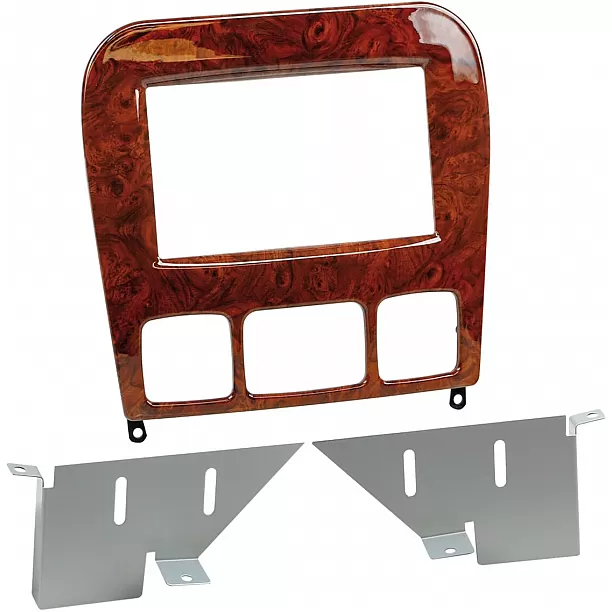 2-DIN Paneel Mercedes Benz S-Klasse (W220) 1998-2004 - Kleur: Houtlook