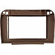 2-DIN Paneel Mercedes Benz CL-Klasse (W215)/S-Klasse (W220) 1998-2005 Kleur: Zwart