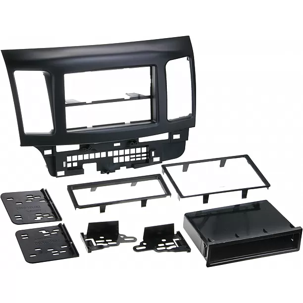 2-DIN Paneel Mitsubishi Lancer (CY0) | 2007-2018 | Kleur: Zwart (METRA) 2-DIN Paneel Mitsubishi Lancer (CY0) | 2007-2018 | Kleur: Zwart (METRA)