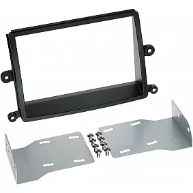 2-DIN Paneel Mitsubishi L 200 (KAOT) 2006-2015 Kleur: Zwart
