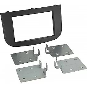 2-DIN Paneel Mitsubishi Colt (Z30/Z30G/Z3V Facelift)  2008-2012 | Kleur: Zwart