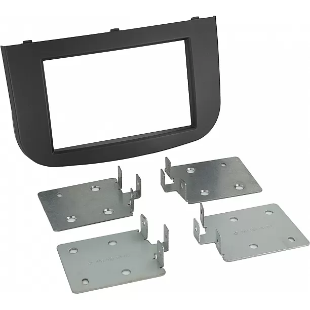 2-DIN Paneel Mitsubishi Colt (Z30/Z30G/Z3V Facelift) 2008-2012 | Kleur: Zwart 2-DIN Paneel Mitsubishi Colt (Z30/Z30G/Z3V Facelift) 2008-2012 | Kleur: Zwart