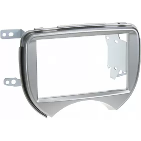 2-DIN Paneel Nissan Micra (K13) 2010-2013 Kleur: Zilver