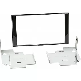 2-DIN Paneel Nissan Micra/ Note 2013-2019 - Kleur: Piano Zwart