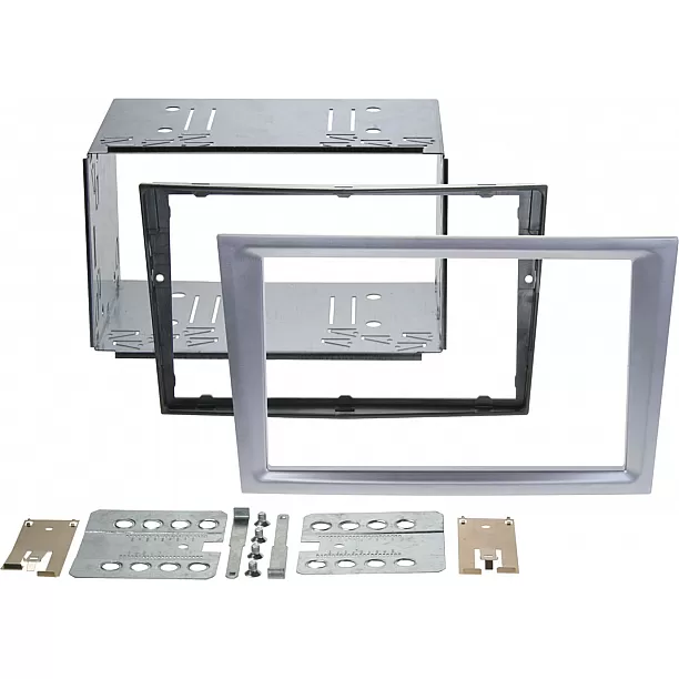 2-DIN Paneel Opel / Nissan/ Renault / Subaru / Suzuki - Kleur: Mat Chrome 2-DIN Paneel Opel / Nissan/ Renault / Subaru / Suzuki - Kleur: Mat Chrome