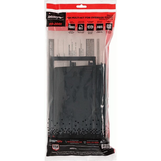 2-DIN Paneel Chevrolet/Hummer/Pontiac/Cadillace (METRA) Kleur: Zwart 2-DIN Paneel Chevrolet/Hummer/Pontiac/Cadillace (METRA) Kleur: Zwart