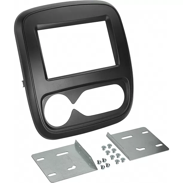 2-DIN Paneel Opel Vivaro (X82) - Renault Trafic (E82-F82) 2014-2018 Kleur: Zwart 2-DIN Paneel Opel Vivaro (X82) - Renault Trafic (E82-F82) 2014-2018 Kleur: Zwart