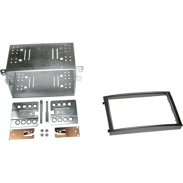 2-DIN Paneel SsangYong Rexton II (RJ) 2005-2013 Kleur: Zwart