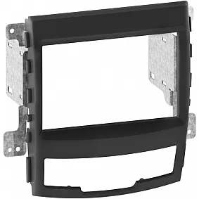 2-DIN Paneel SsangYong Korando (KS) 2010-2013 Kleur: Zwart
