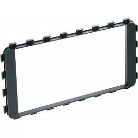 2-DIN Paneel Toyota iQ (AJ1) 2009-2019 Kleur: Zwart