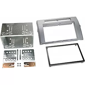 2-DIN Paneel Toyota Corolla Verso (R1) 2004-2009 - Kleur: zilver