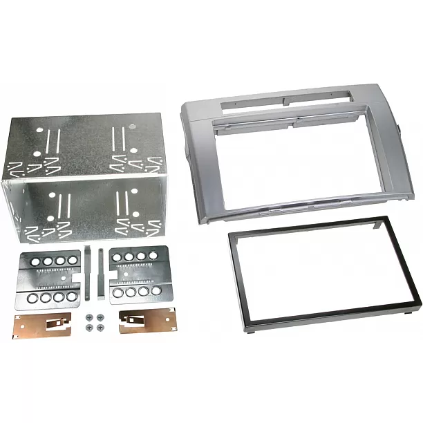 2-DIN Paneel Toyota Corolla Verso (R1) 2004-2009 - Kleur: zilver 2-DIN Paneel Toyota Corolla Verso (R1) 2004-2009 - Kleur: zilver