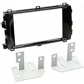 2-DIN Paneel Toyota Auris - Auris Sport  2013-2015 | Kleur: Piano Zwart