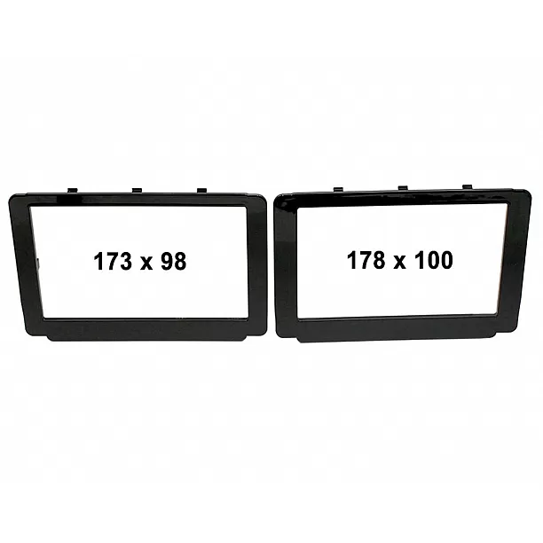 2-DIN Paneel Toyota Hilux 2015> Kleur: Zwart 2-DIN Paneel Toyota Hilux 2015> Kleur: Zwart