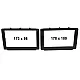 2-DIN Paneel Toyota Hilux 2015> Kleur: Zwart 2-DIN Paneel Toyota Hilux 2015> Kleur: Zwart