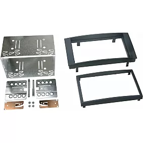 2-DIN Paneel Volkswagen T5 Transporter(7H) / Multivan (7H) Touareg I (7L) - Kleur: Zwart