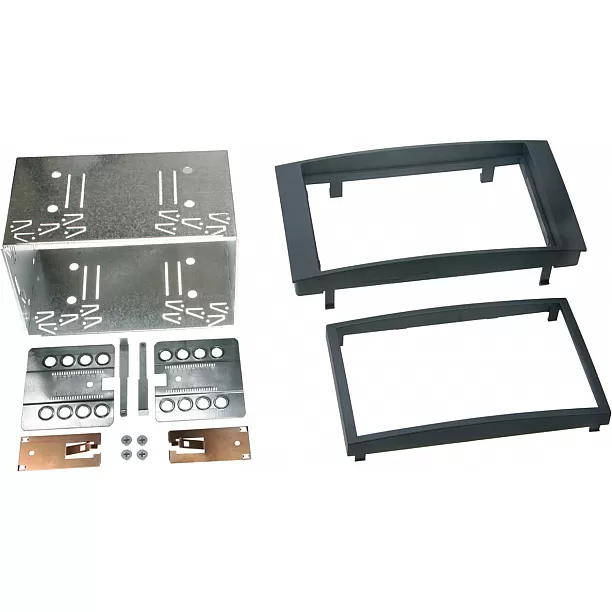 2-DIN Paneel Volkswagen T5 Transporter(7H) / Multivan (7H) Touareg I (7L) - Kleur: Zwart