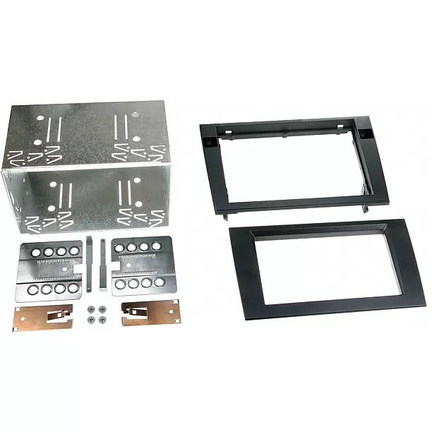 2-DIN Paneel Audi A4 B6 (8E) 2000-2009 - Seat Exeo (3R) 2009-2013 - kleur: Zwart 2-DIN Paneel Audi A4 B6 (8E) 2000-2009 - Seat Exeo (3R) 2009-2013 - kleur: Zwart