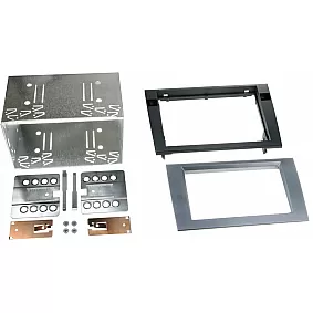 2-DIN Paneel Audi A4 B6 (8E) 2000-2009- Seat Exeo (3R) 2009-2013 Kleur: Antraciet Grijs