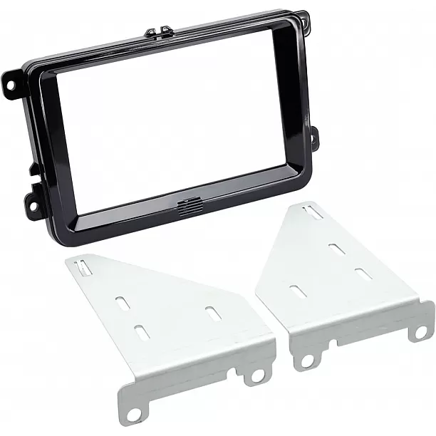 2-DIN Paneel Seat - Skoda - Volkswagen - Kleur: Piano zwart 2-DIN Paneel Seat - Skoda - Volkswagen - Kleur: Piano zwart