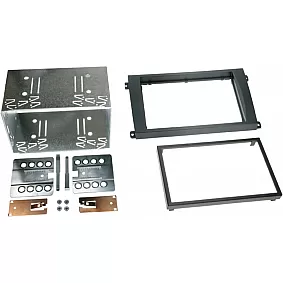 2-DIN Paneel Porsche Cayenne (9PA/955) 2002-2010 - Kleur: zwart