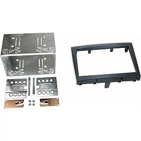 2-DIN Paneel Porsche 911 (997) / Boxster (987) / Cayman (987C)  - Kleur: zwart