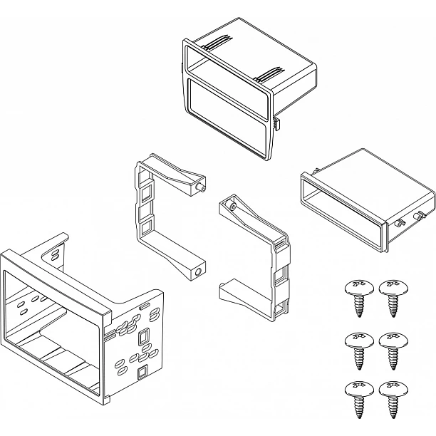 2-DIN Paneel Porsche 911 (996) / Boxster (986) (METRA) 2-DIN Paneel Porsche 911 (996) / Boxster (986) (METRA)