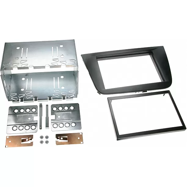 2-DIN Paneel Seat Altea (5P/5PN)  Altea XL (5P/5PN)  Toledo (5P/5PN)  Kleur: Zwart