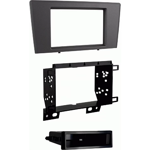 2-DIN-radiopaneel met opbergvak Volvo S60/V70/XC70 grijs (METRA)