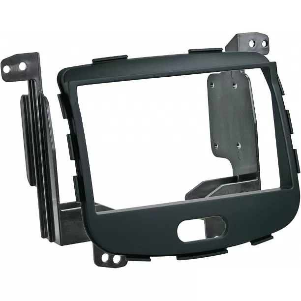 2-DIN Paneel Hyundai I10 (PA) 2008-2013 - Kleur: Rubbertouch zwart