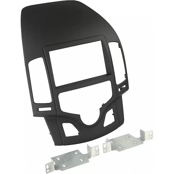 2-DIN Paneel Hyundai I30 2007-2012 Kleur: Rubbertouch Zwart 2-DIN Paneel Hyundai I30 2007-2012 Kleur: Rubbertouch Zwart