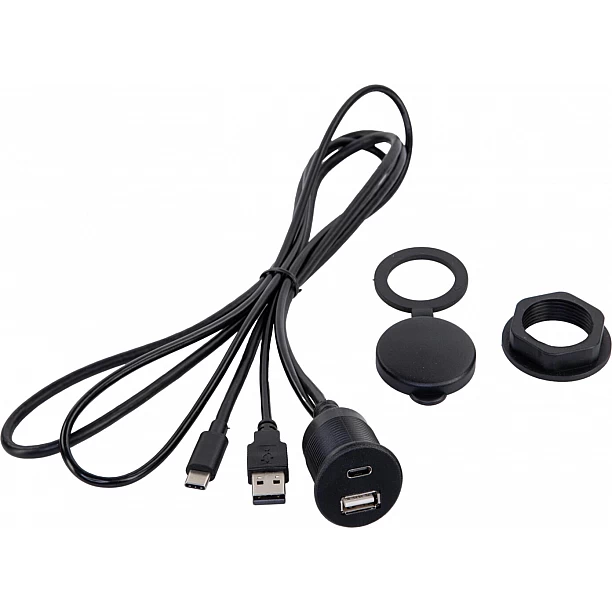 USB paneelaansluiting USB-A/USB-C los USB paneelaansluiting USB-A/USB-C los